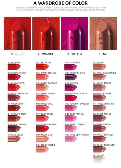 ysl lipsticks uk|ysl lipstick color chart.